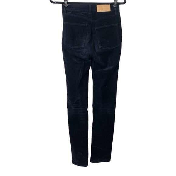 Cheap Monday Velour Skinny Jeans Black Size 26 - Picture 10 of 10